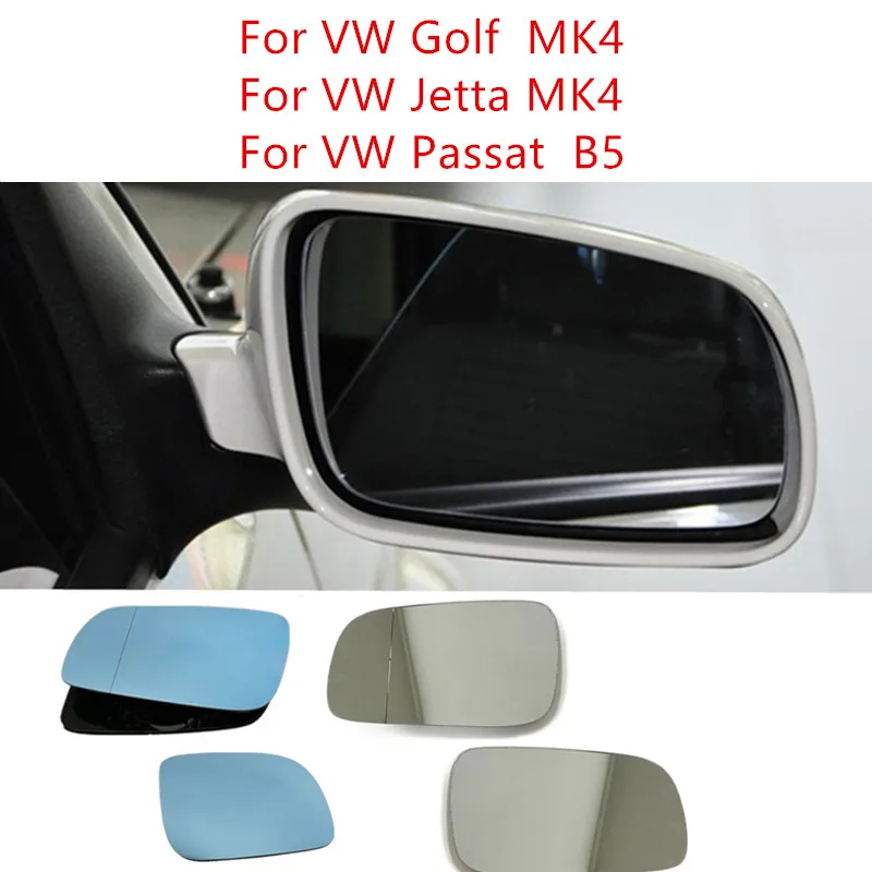 

Зеркальный элемент бокового зеркала для VW Golf 4 MK4 Passat B5 Jetta MK4 1998-2004, белый или синий, автомобильные аксессуары