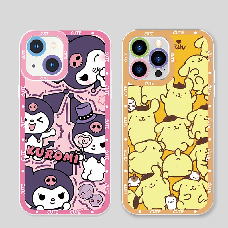 

Girl Sanrios Cinnamoroll Transparent Phone Case for iPhone, 15, 14, 13, 12, 11, Mini, XS, XR, X, Pro Max, 8, 7 Plus, Angel Eyes