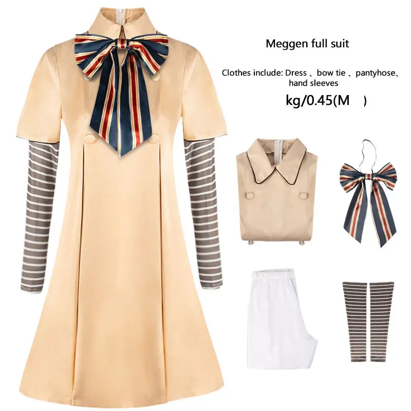 

Megan cosplay costume American horror movie female lead adult and child same style dress complete set of cosplay costumes