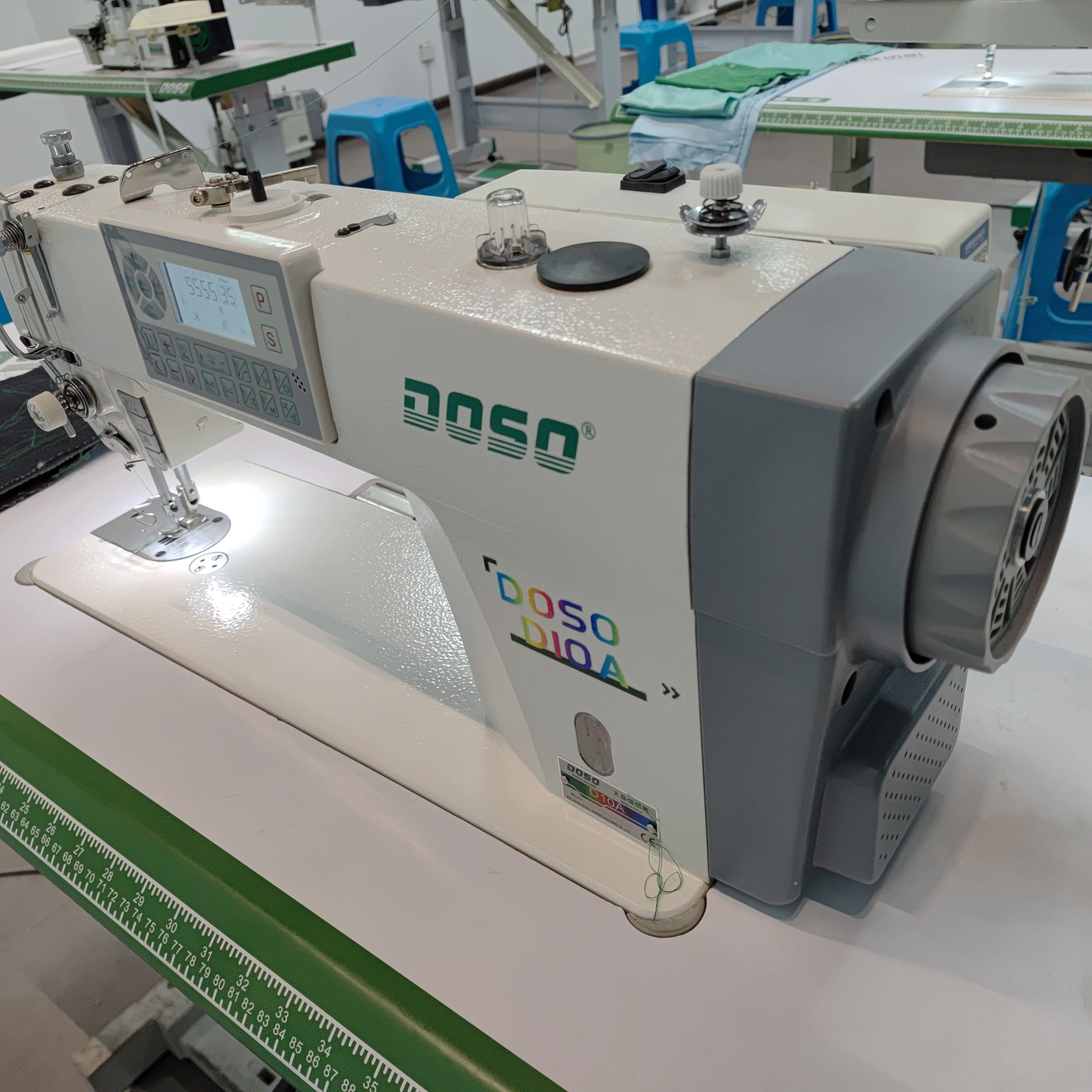 

High Speed Single Needle Step Motor Type Automatic Industrial Lockstitch Sewing Machine with Long Arm