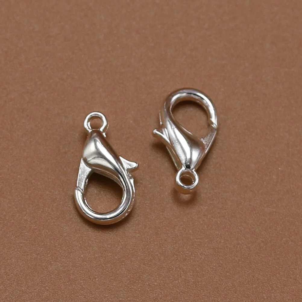 

100pcs Lobster Clasp Alloy Jewelry Making Findings For Necklace Bracelet Diy Craft Keychain Sweater Chain Anklet Decorative