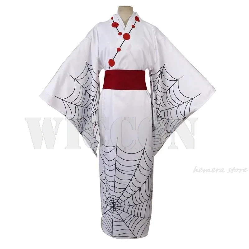 

asdh8@Anime Demon Slayer Kimetsu No Yaiba Spider Rui Mother Sister Cosplay Costume Wigs Women Halloween Costumes Party Dress Clo