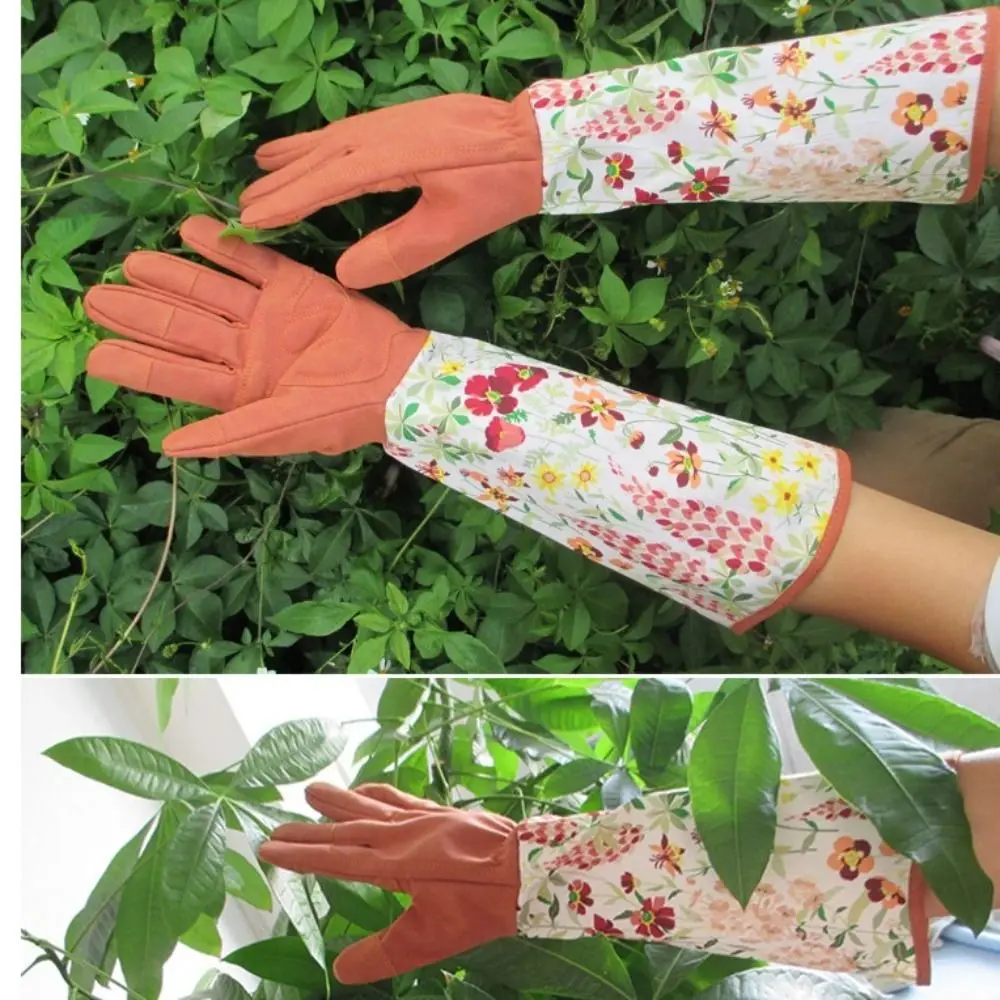 Tool Extended Gardening Gloves Breathable Non-Slip Long Gloves Waterproof Working Yard Work Gloves Garden