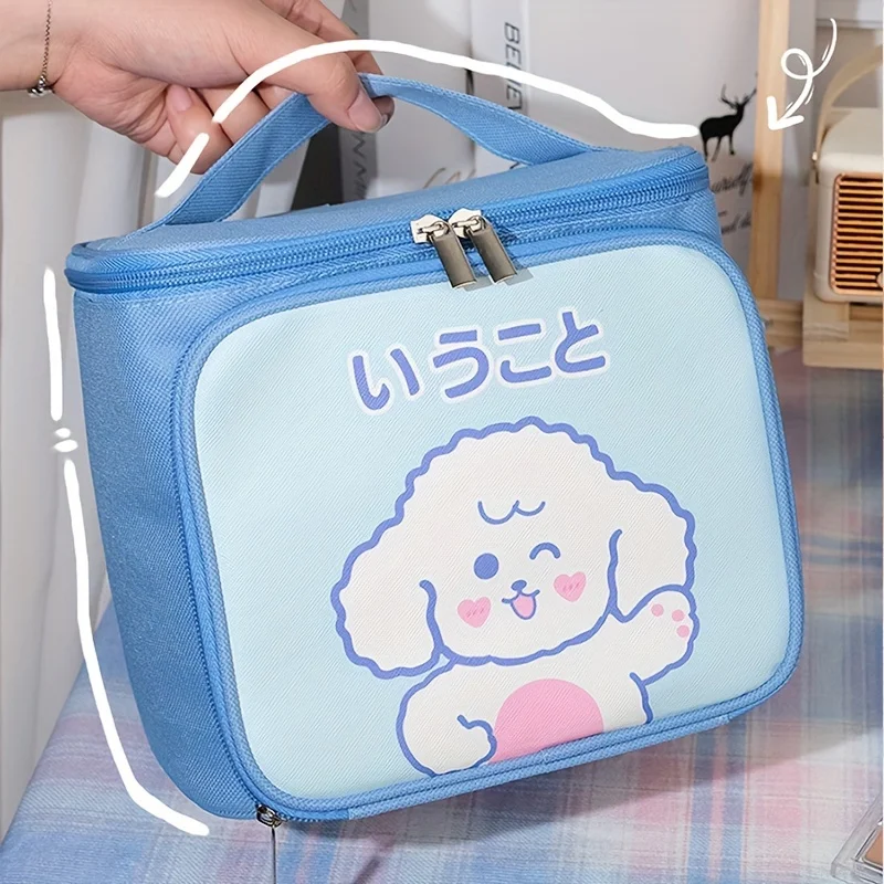 1PC New Cartoon High Beauty Makeup Bag Women\'s Instagram Style Portable Travel Wash Bag Huge Storage Box