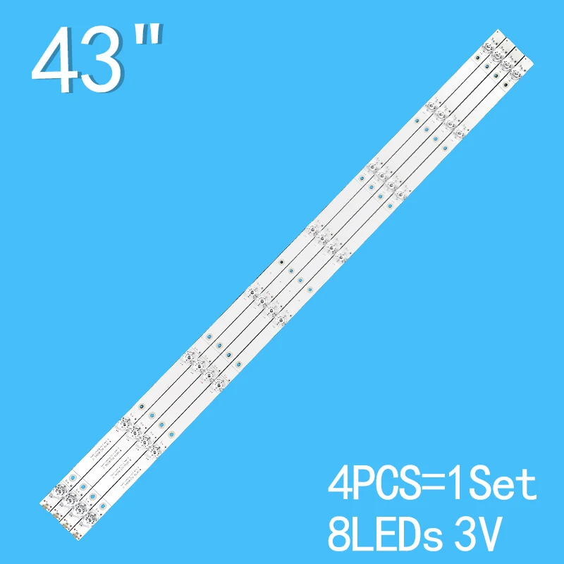 Striscia di retroilluminazione a LED per TV 43 ''JL.D42581330-003AS-M 43 h6e H43A6100 43rge JHD425S1U51-T0 TH-43FX500C 43 fx520c HZ43H50Y/HE43A6100