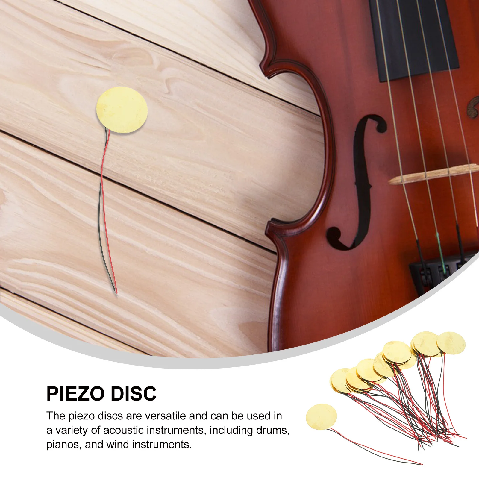 

20pcs Acoustic Guitar Accessories Piezo Discs Trigger Loud Sound Sensor Waterproof Thunder Music Instruments