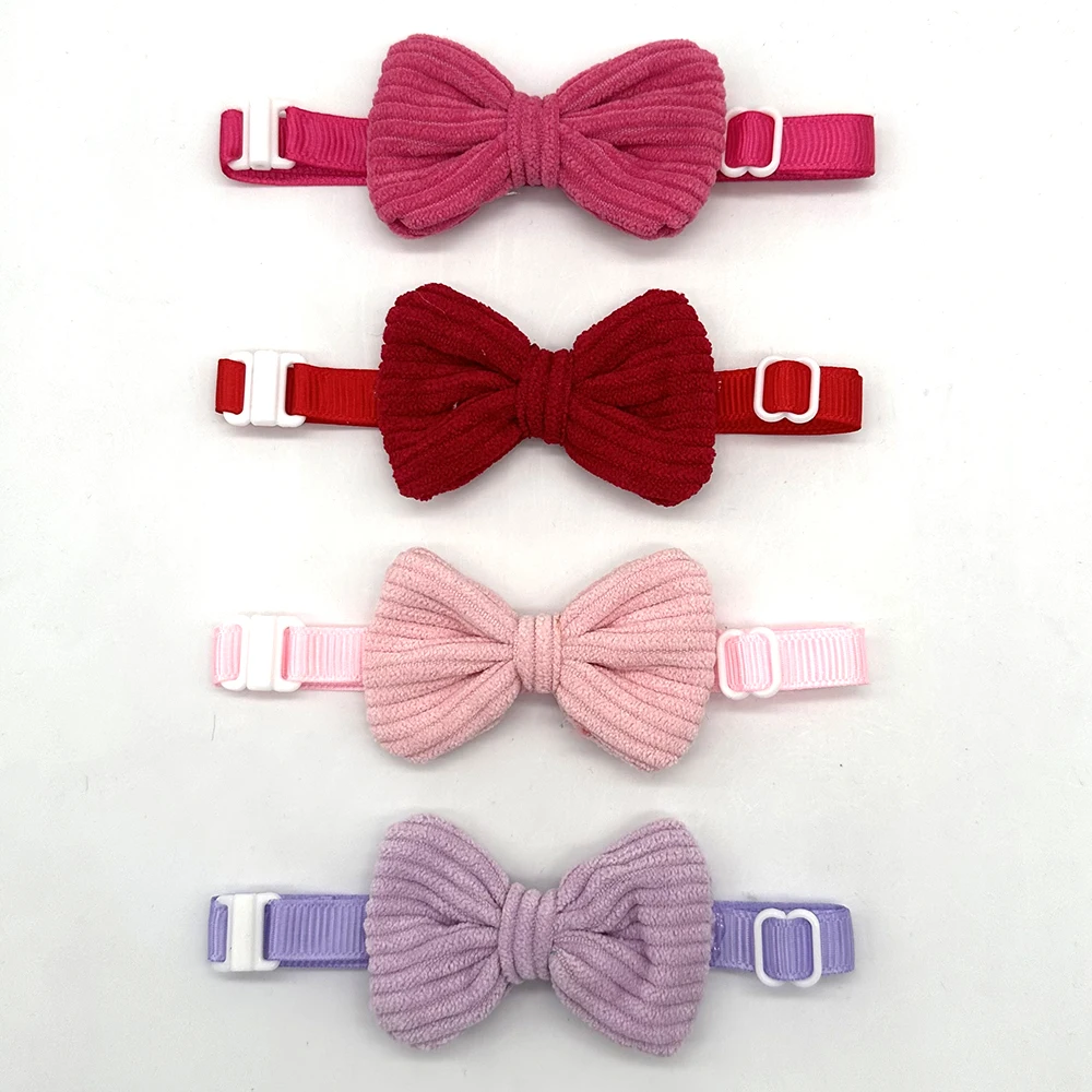 50/100pcs Small Dog Bow Tie For Puppy Dog Bowties Collar Adjustable Girl Dog Bowtie For Cat Dog Collar Pet Supplier