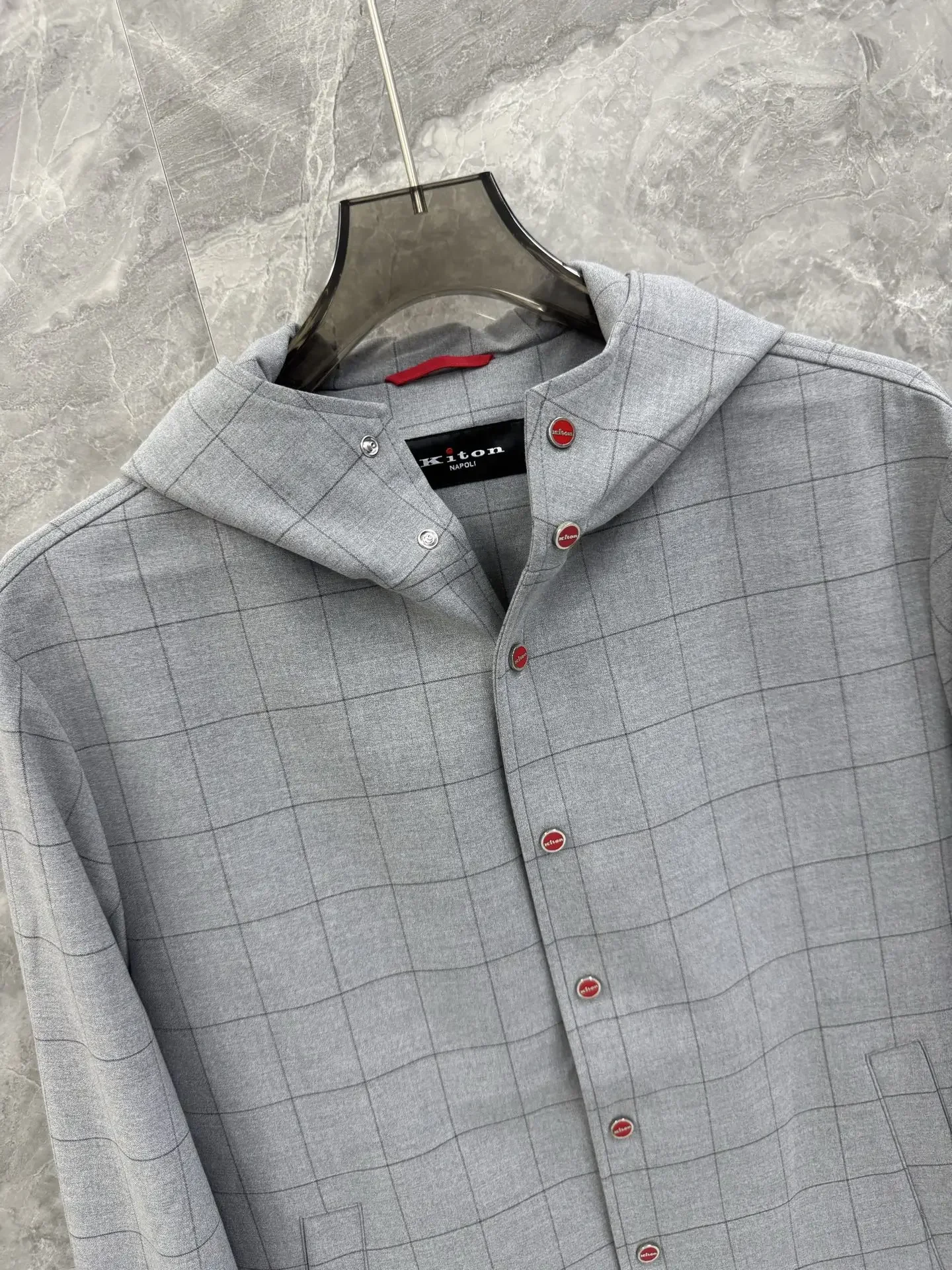 

Kiton 25aw wool check casual jacket