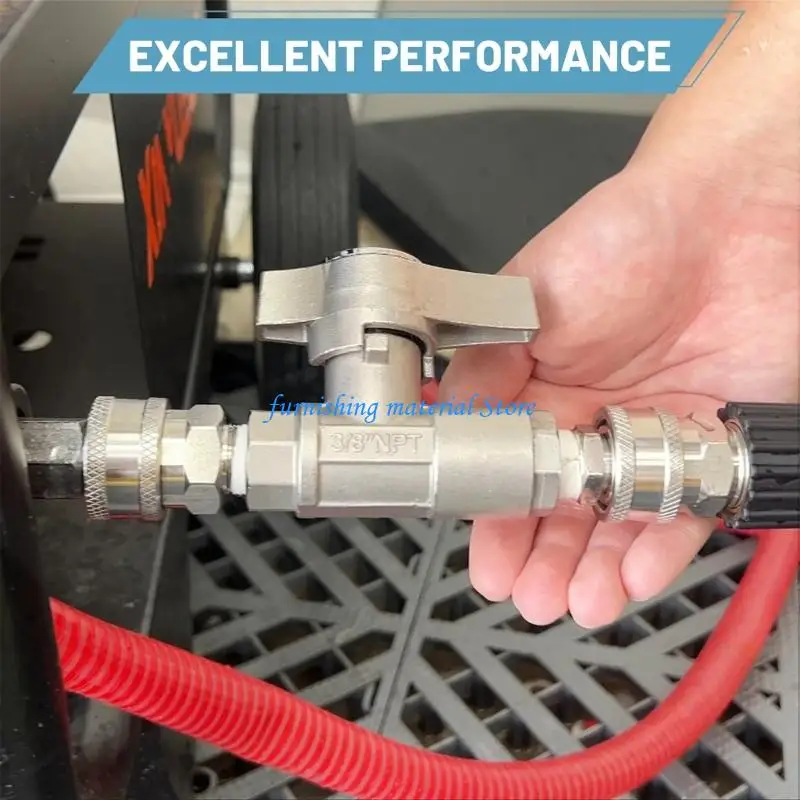 

Y5GD 3/8 Inch Ball Valves Quick Connection System High for Professional Pressure Washers