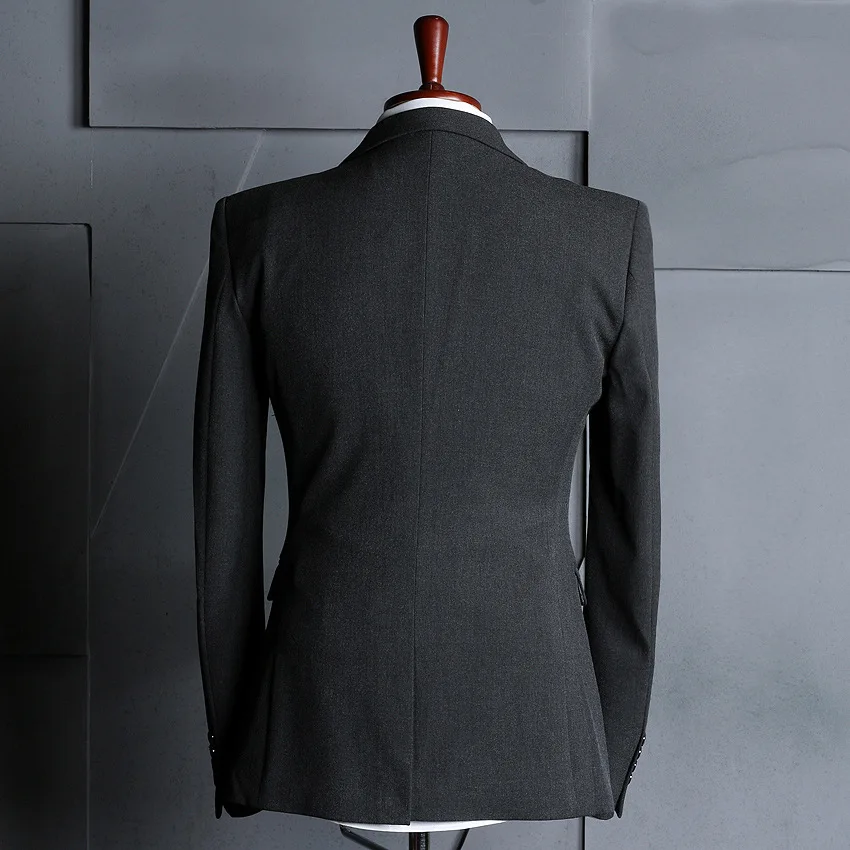 (17) Customized New Men's Casual Suit Jacket Groom Wedding Dress Suit