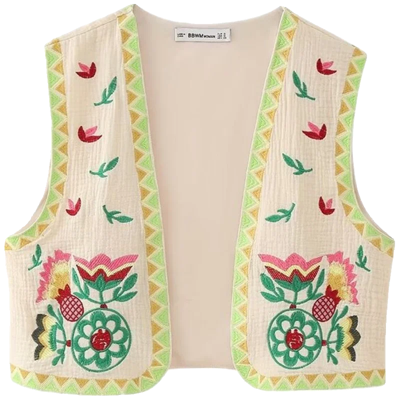 Frühling 2024 Damen Faion Casual Vielseitiges besticktes Top Schlankheitsdesign Ort Länge Anderes Material 00 % ular Sle