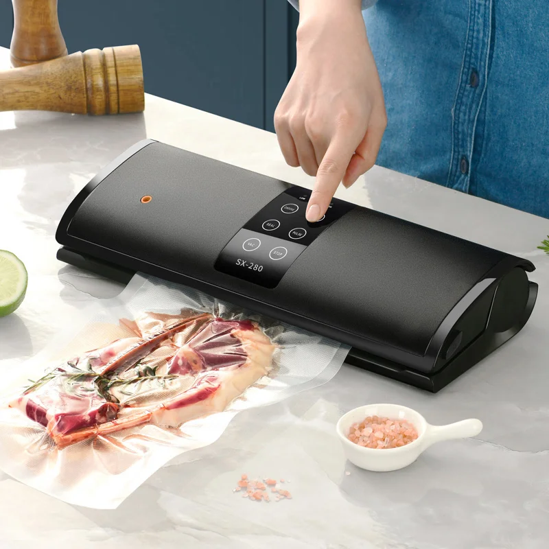 AGASHE food vacuum sealer machine,Vacuum Air Sealing System For Food Preservation, Dry & Moist, For Sous Vide or Storage