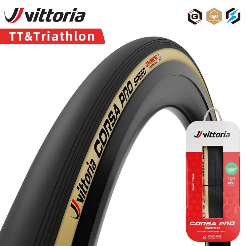 

Велосипедная дорожная шина Vittoria Corsa Pro Speed 700x26/28/29 Professional Race Type TT & Riathlon Tubeless 320TPI