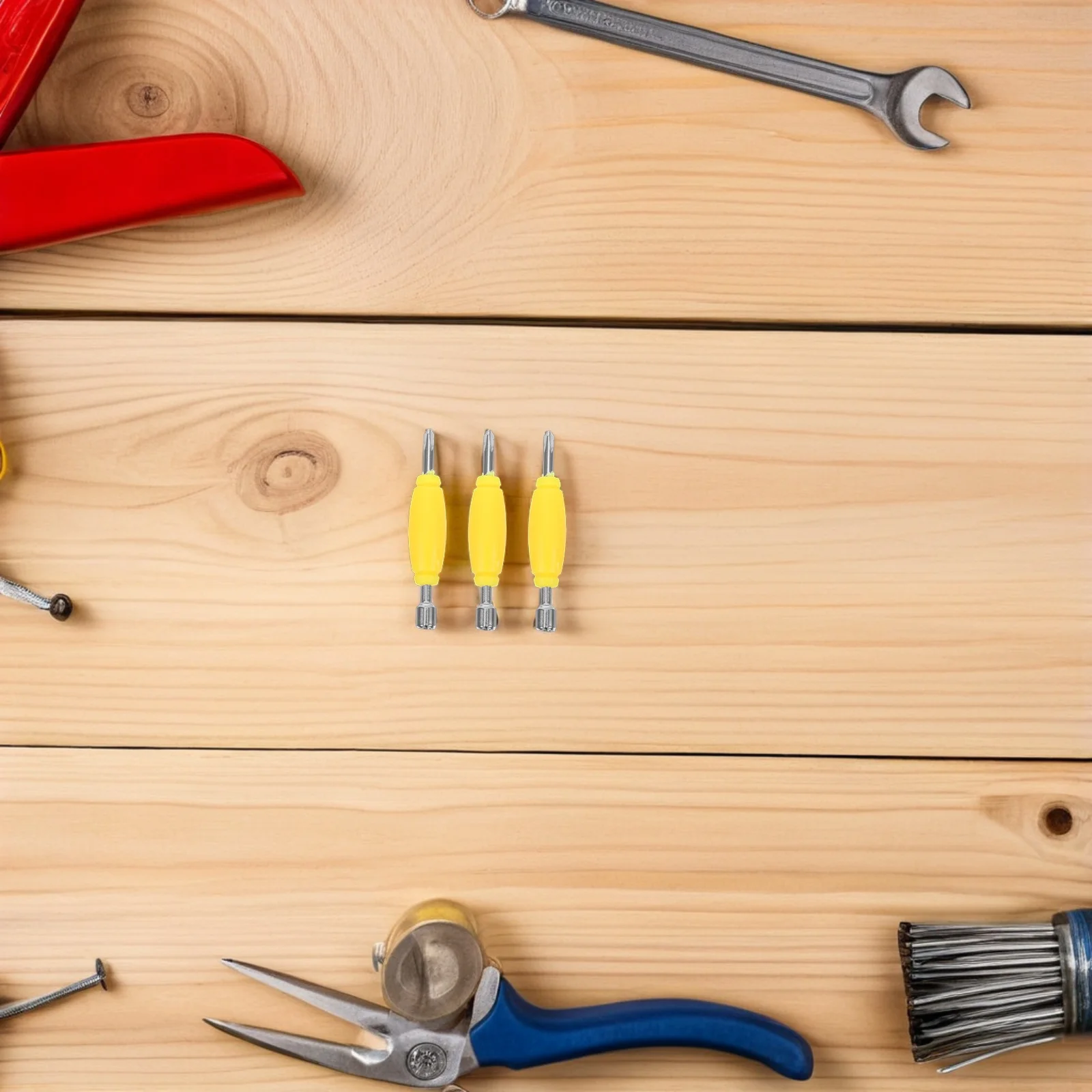 Tournevis de touche à double pointe, Mini outil métallique pour la réparation du bout des doigts, accessoires de Skateboard, outils manuels 6 pièces