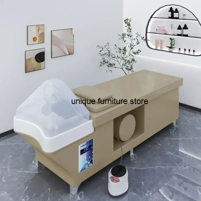 

Portable Hair Washing Bed Stylist Water Circulation Water Storage Shampoo Sink Chair Salon Behandelstoel Salon Furniture MQ50XF