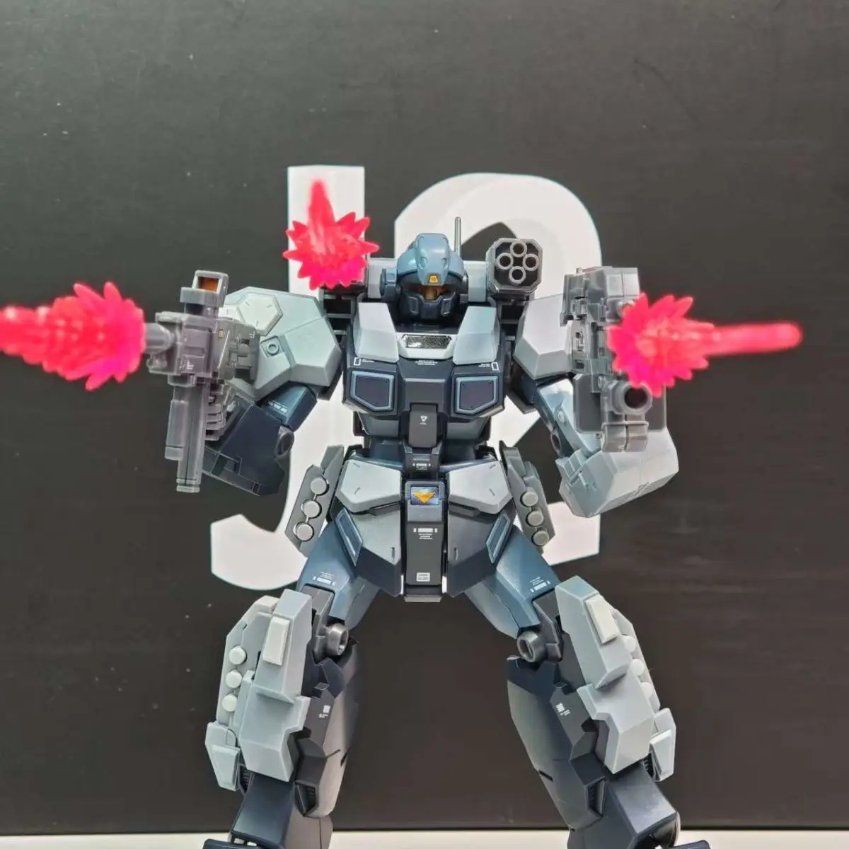 BAOBAO Model HG 1/144 Assemblagemodel Kit RGM-96X Jesta Kanon Met Effecten Actiefiguren Robot Plastic Model Kits Speelgoed Git