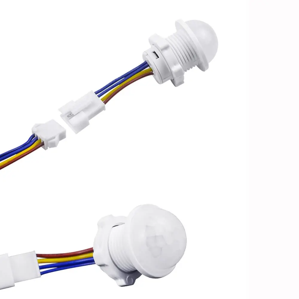 1/2/3/5 Stück weißer Infrarot-Sensorschalter, automatischer LED-Detektor, 110–240 V Spannung, für den Innen- und Außenbereich