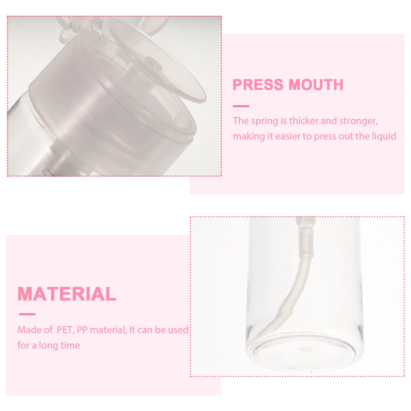 1 セットマニキュアリムーバーボトルプレスディスペンサー 100 ミリリットルトラベルポンプ液体プレスボトル耐久性のある再利用可能な保管