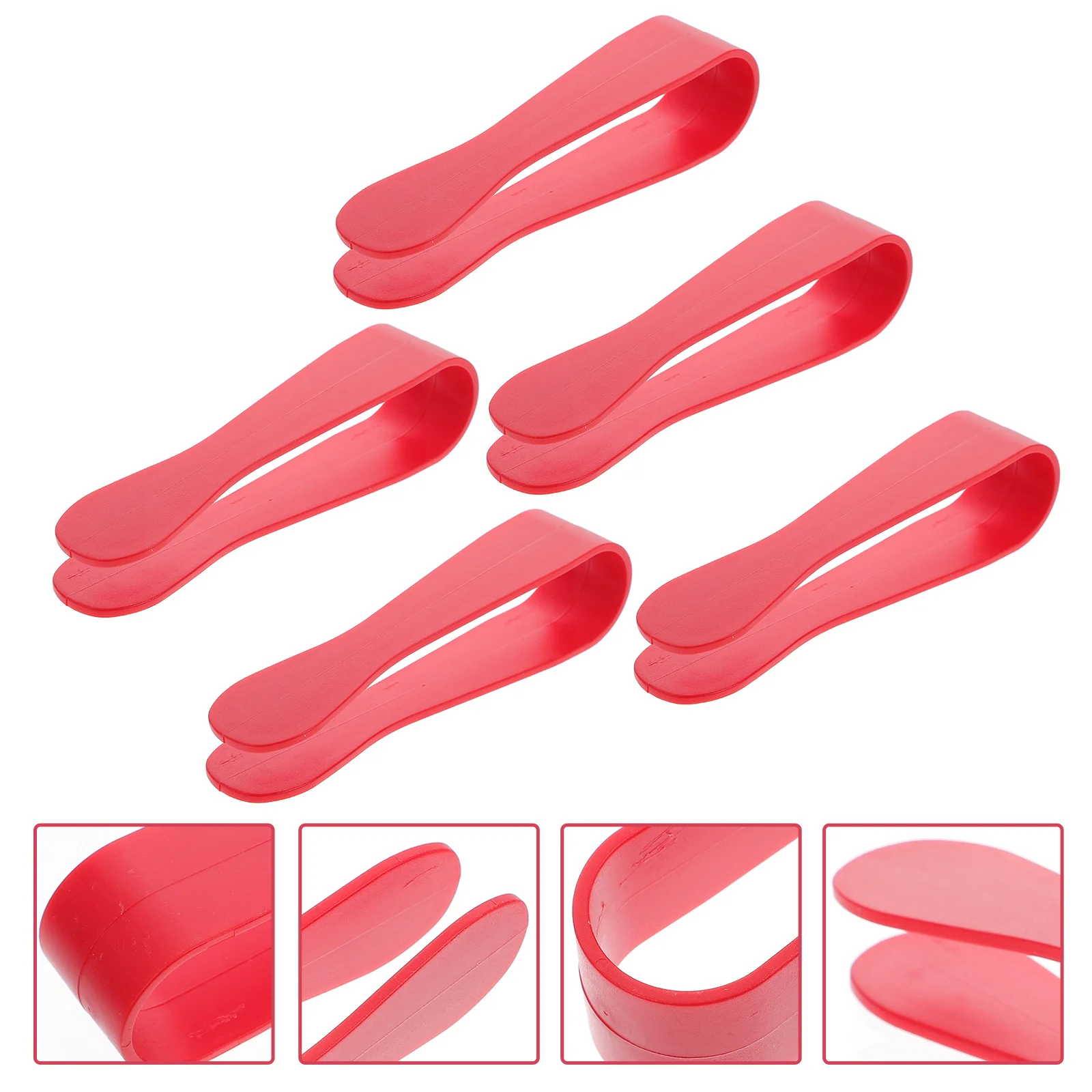 

5 Pcs ABS Toy Clips for Play House BBQ Emulation Safe Rounded Corners Kids Toddler Food Pretend Kitchen Mini