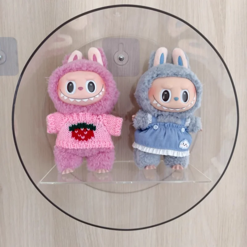 

For Labubu Transparent Display Boxes Toy Storage Boxes Wall Mounted Nendoroid Display Racks Action Figure BJD Toy