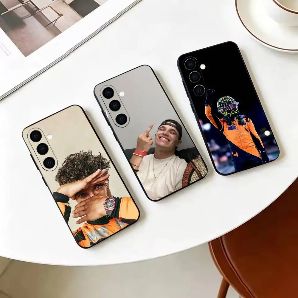 Racing Driver L-Lando N-Norris    Phone Case For Samsung Galaxy A73,A72,A71,A70,A53,A52,A51,Others Soft Black Cover