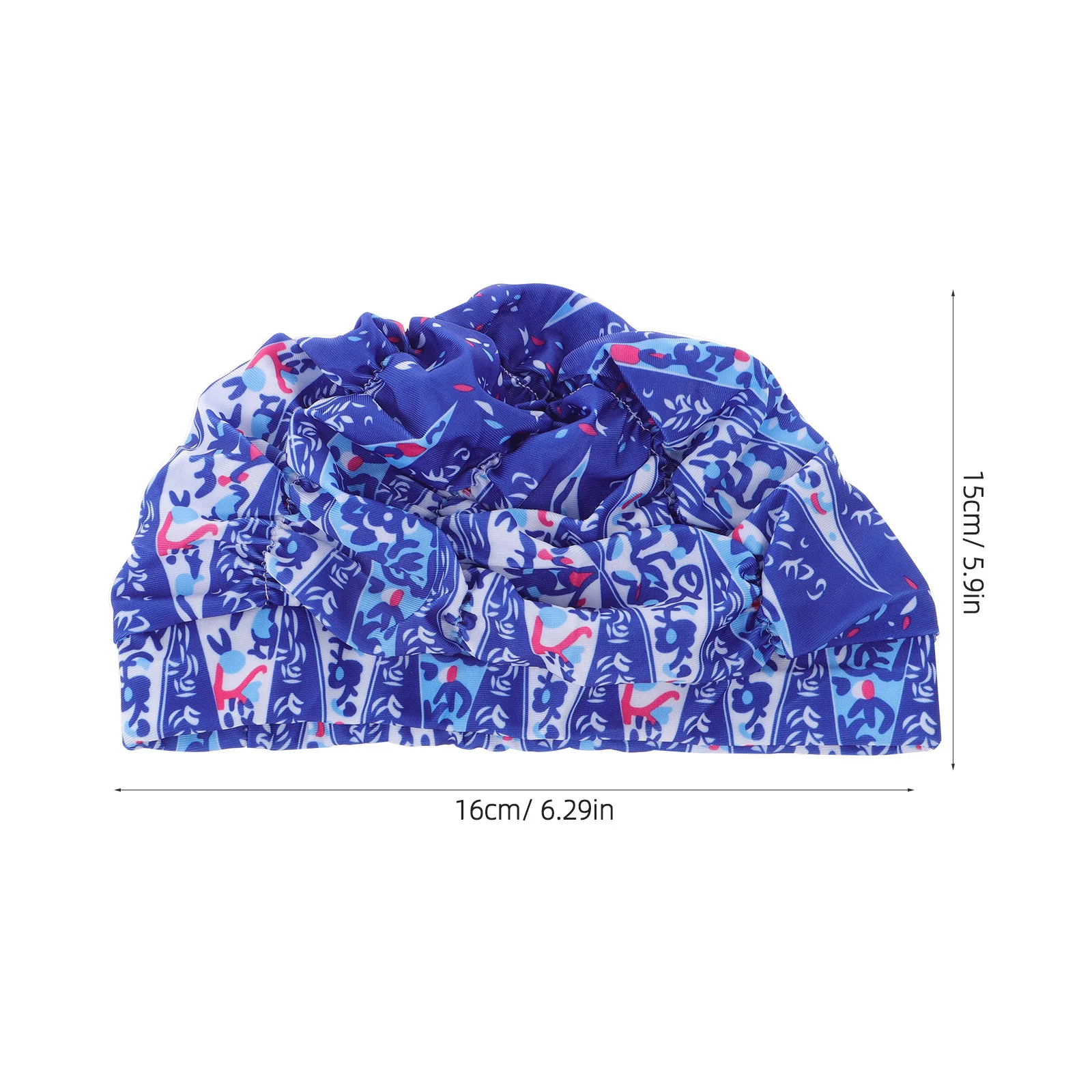 قبعة سباحة للبالغين والنساء والرجال، قبعة سباحة ذات شعر طويل، تصميم مريح مطوي، قبعات سباحة كبيرة سهلة التنظيف للنساء