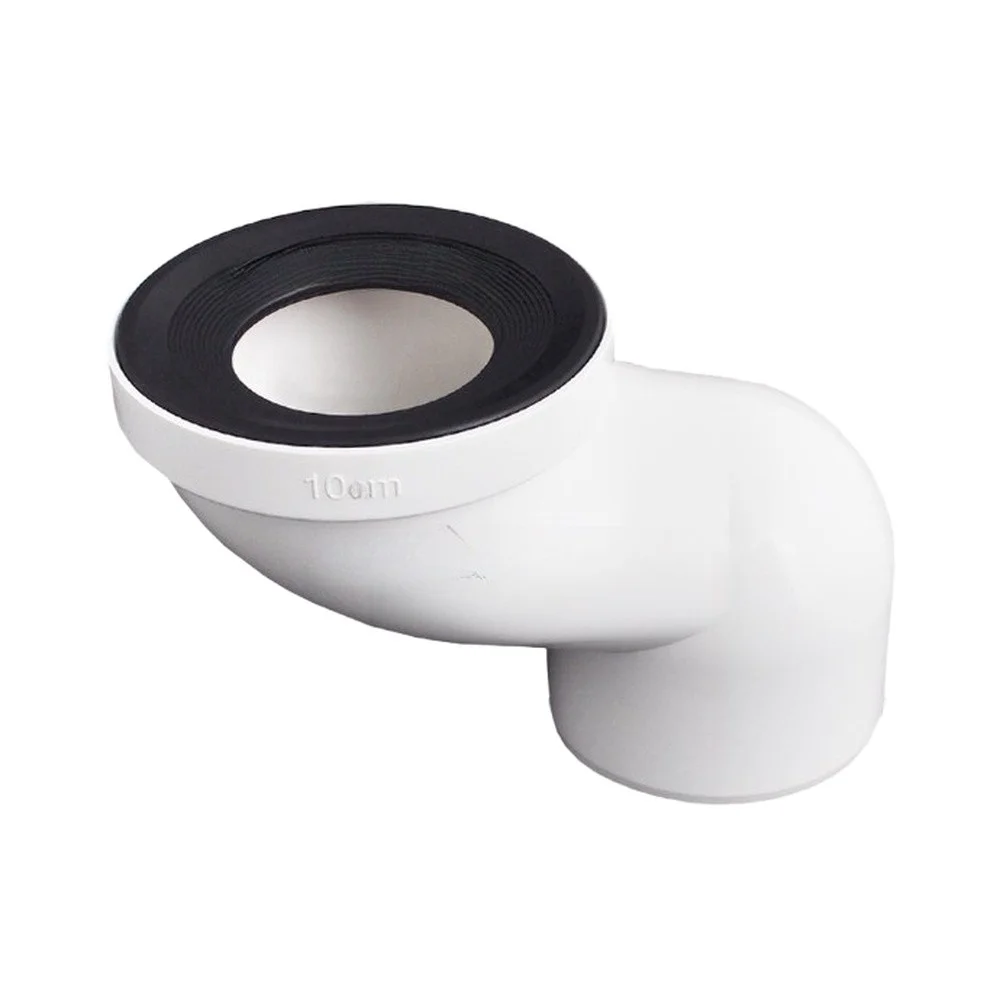 Offset Toilet Waste Connector with Balanced Design and Flow-Conducive Internal Taper for Effective Solids Transport