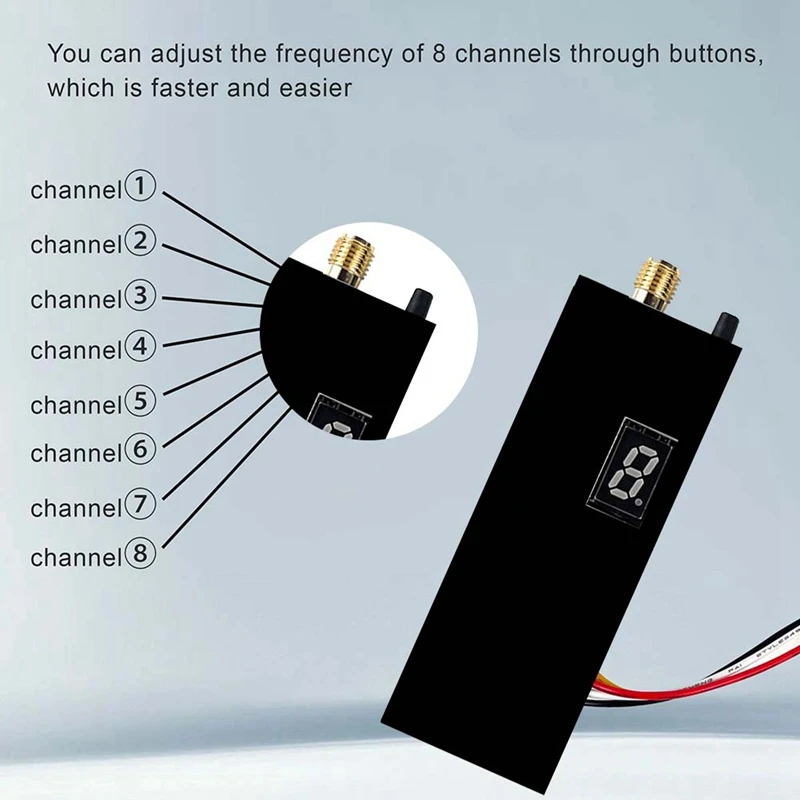 FPV 1.2G 1.5W VTX Transmitter 8CH 1500Mw FPV Video Transmitter With Antenna For Long Range FPV Drone RC Model