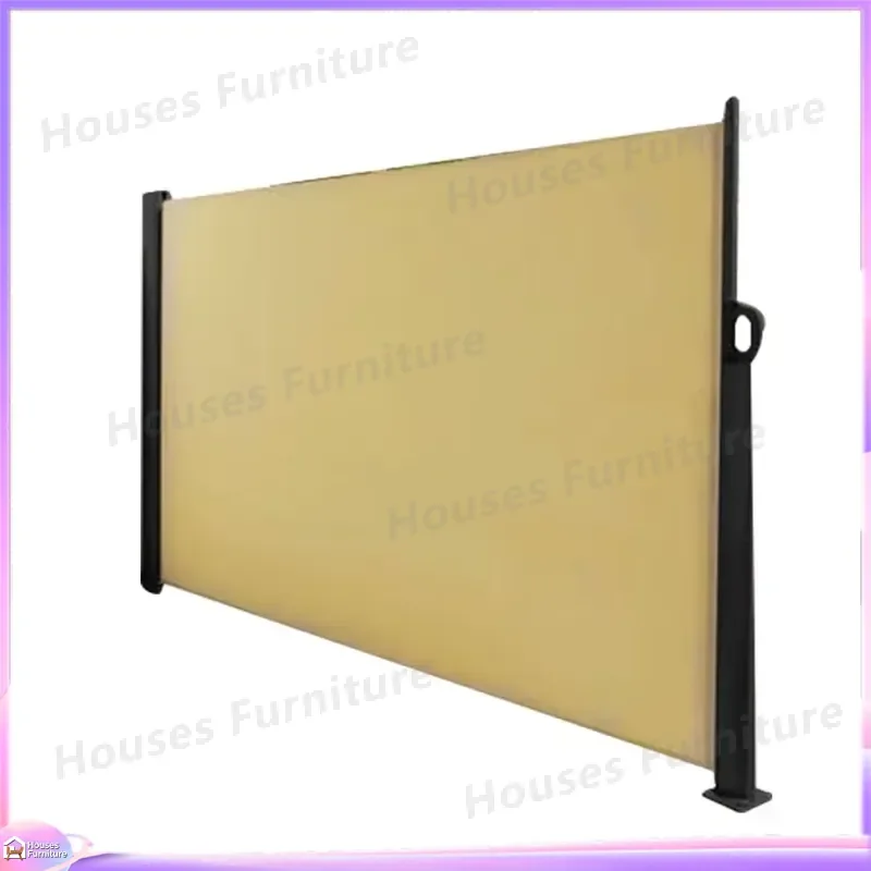 Aluminum Windproof Retractable Side Awning Freestanding Garden Terrace Sun Shade Canopy Outdoor Patio Shelter Cover