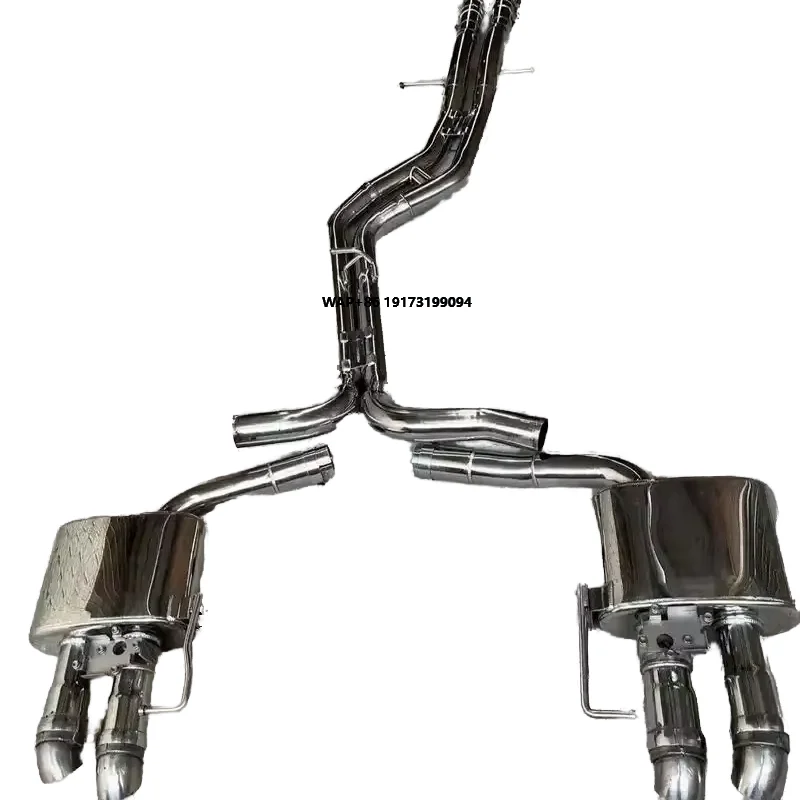 

Catback Exhaust for A-UDI S6 S7 S8 C7 4.0T 2013-2018 Titanium Alloy Exhaust Pipe High Performance Exhaust System