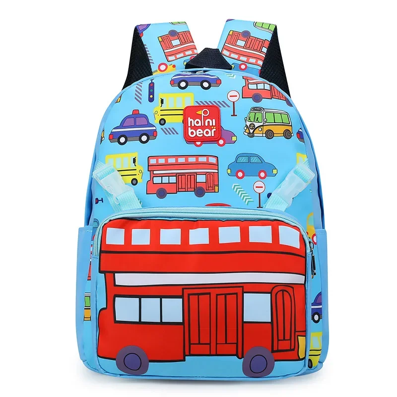 Children\'s Backpack Boys Go Out Waterproof Daypack Ultra-light Kindergarten Toddlers Cartoon Dinosaur Car Printed Schoolbag