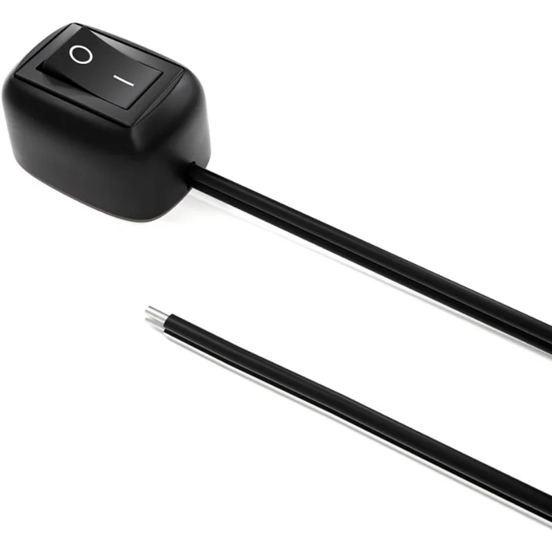 Car Light Control Switch Paste Type Universal Toggle Switch with 60cm Cable DC 12V for Fog Lights Neon Lights Switch