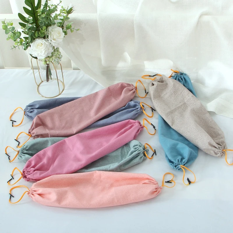 2pcs Candy Cylindrical Pillow Covers Cervical Pillow Case Neck Support Bed Sofa Waist Pillowcase No Filling