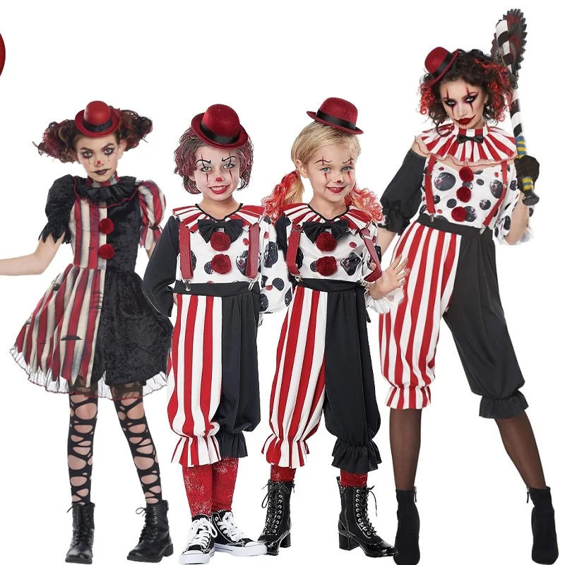 할로윈 의상 환생 광대 서커스 파티 의상 장난스러운 변장 공연 의상 중국 제작 여성 민족 의상