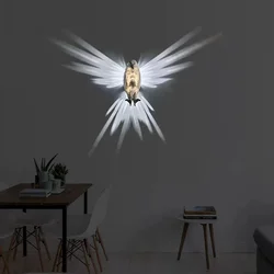 Bird Wall Lamp Owl Eagle Shape Projector Modern Creative Atmosphere Sconce Light 3D Print Body Animal Lighting Lustre Home Decor