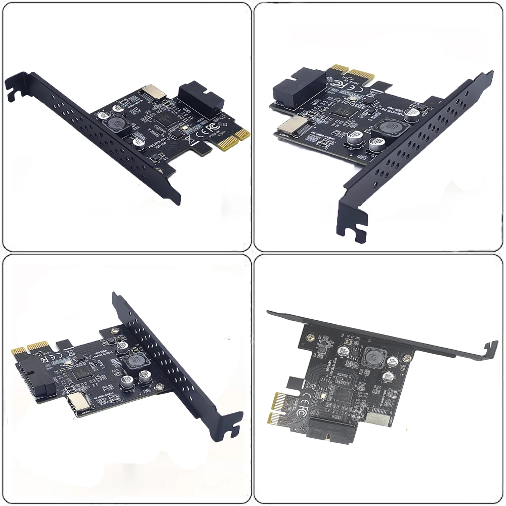 BEYIMEI PCI-E naar USB3.2 GEN1 uitbreidingskaart,TYPE-C&TYPE-A 5Gbps 2