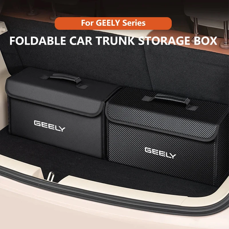 Car Trunk Organizer Box Foldable Storage Tidying Bag For GEELY coolray EX5 azkarra emgrand monjaro okavango tugella Starray 2025