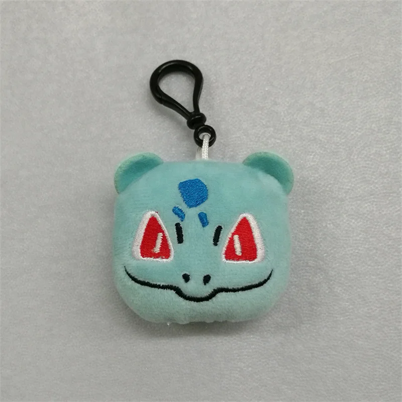 8Pcs/Set 6CM Anime Q Version Pikachu Bulbasaur Charmander Plush Toy Keychain Small Pendant Toy for Wedding Party - view 5
