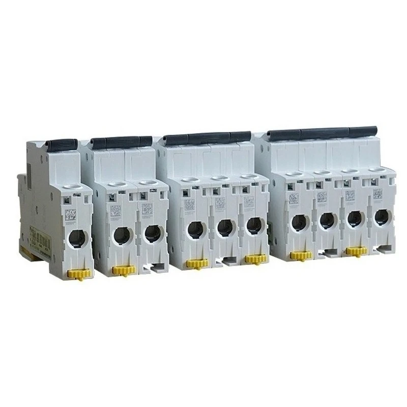 3P Mini MCB Circuit Breaker C Curve Overload Short Circuit  Rail Mount Three Phase Power Safety Cut Off Switch 6A-63A Optional