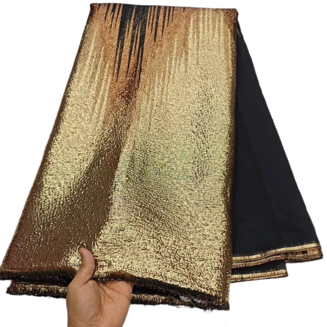 

African Brocade Lace Fabric Fashion Nigerian Brocade Lace High Quality French Jacquard embroidery Lace For Diy Sew Party Cloth