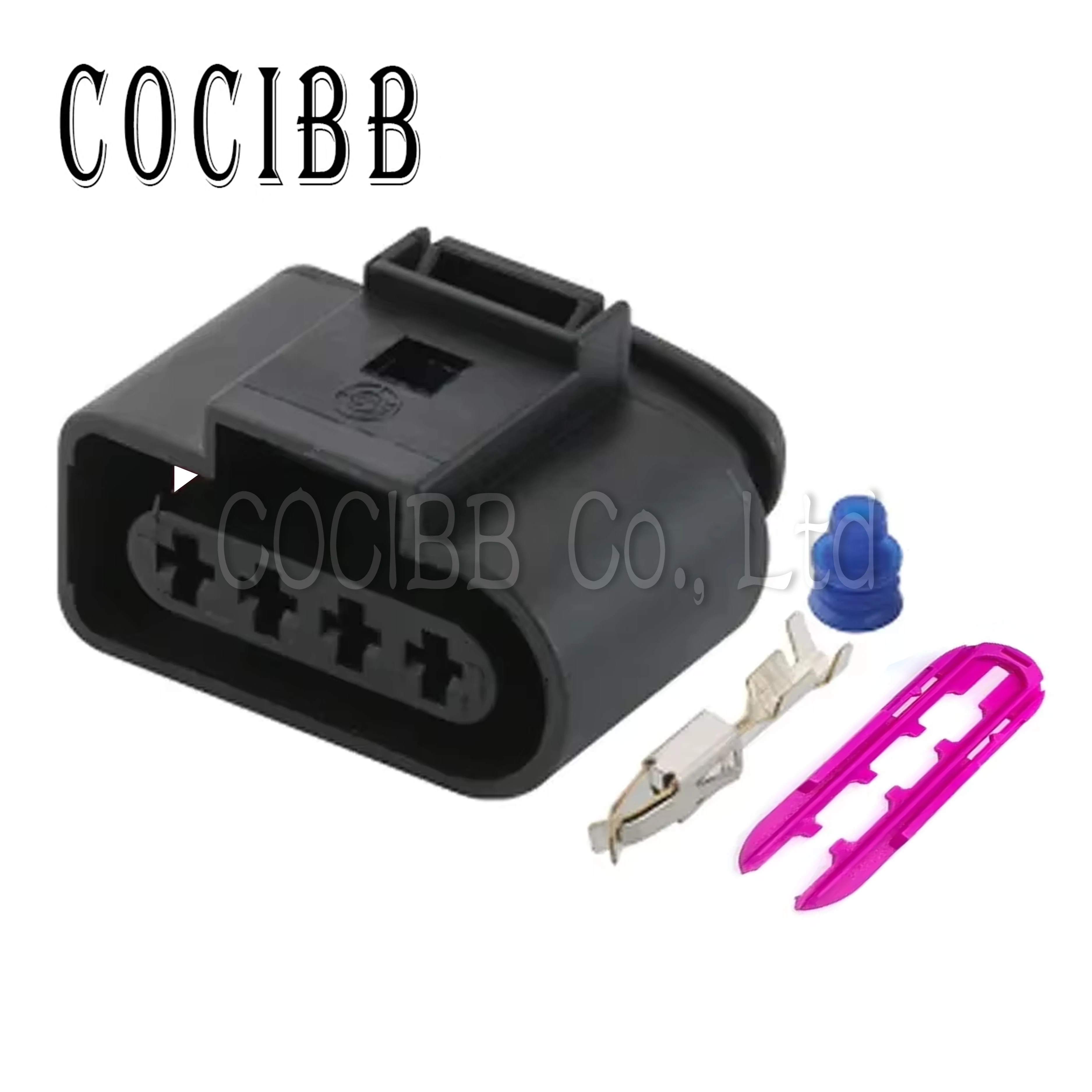 

1 Set 4 Pin 3.5MM VW Skoda VAG Automotive Connector 4B0973724 Coil Extension Adapter Electrical Wire Plug 1J0973724 For AUDI