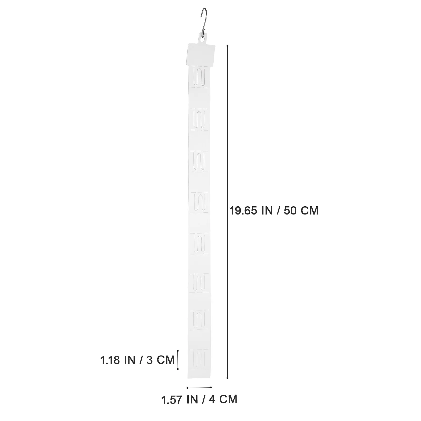 20Pcs Heavy Duty Plastic Display Hanger Merchandise Strip Hanging Hook High Strength Odorless Supermarket Display