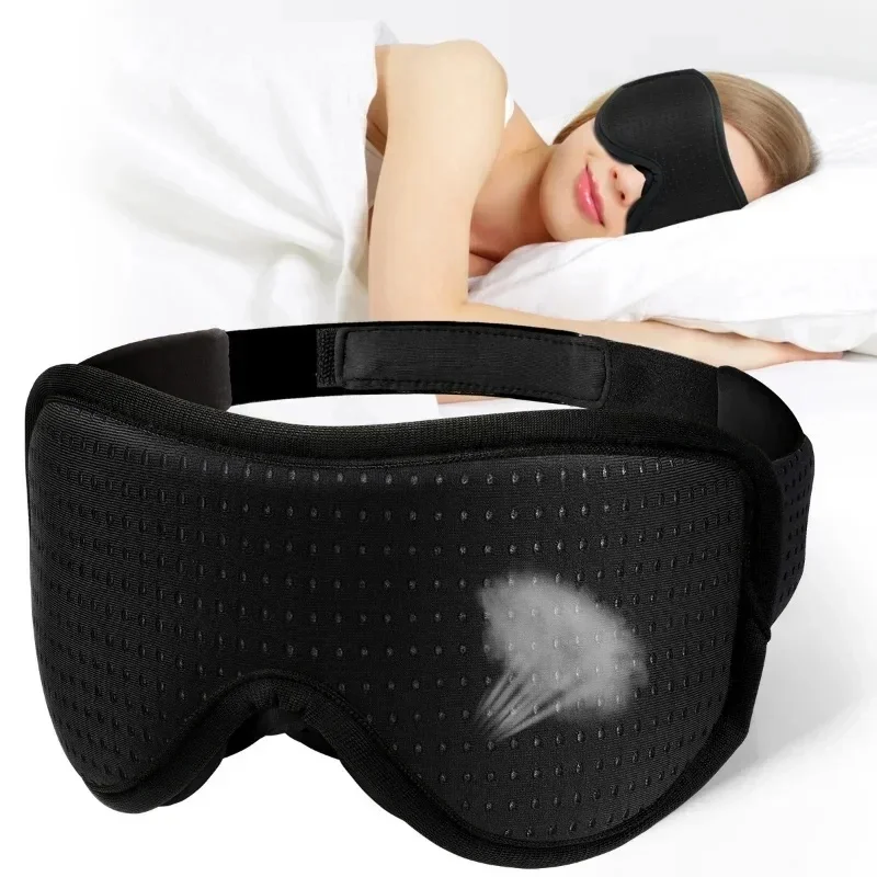 1/2pcs 3D Blocking Light Sleeping Eye Mask Soft Padded Travel Shade Cover Relax Sleeping Blindfold Eye Cover Sleep Mask Eyepatch