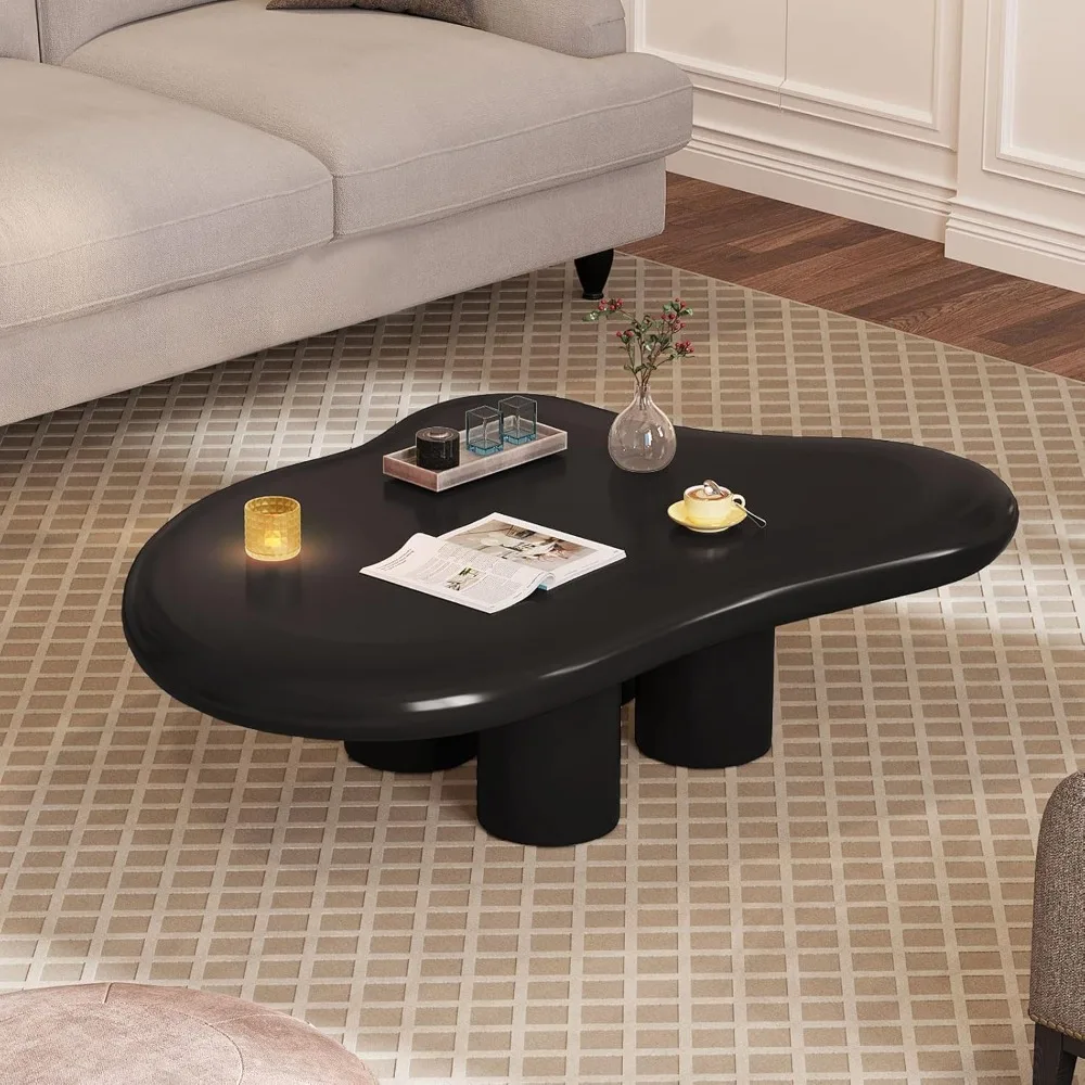 Glossy Black Coffee Table, 39