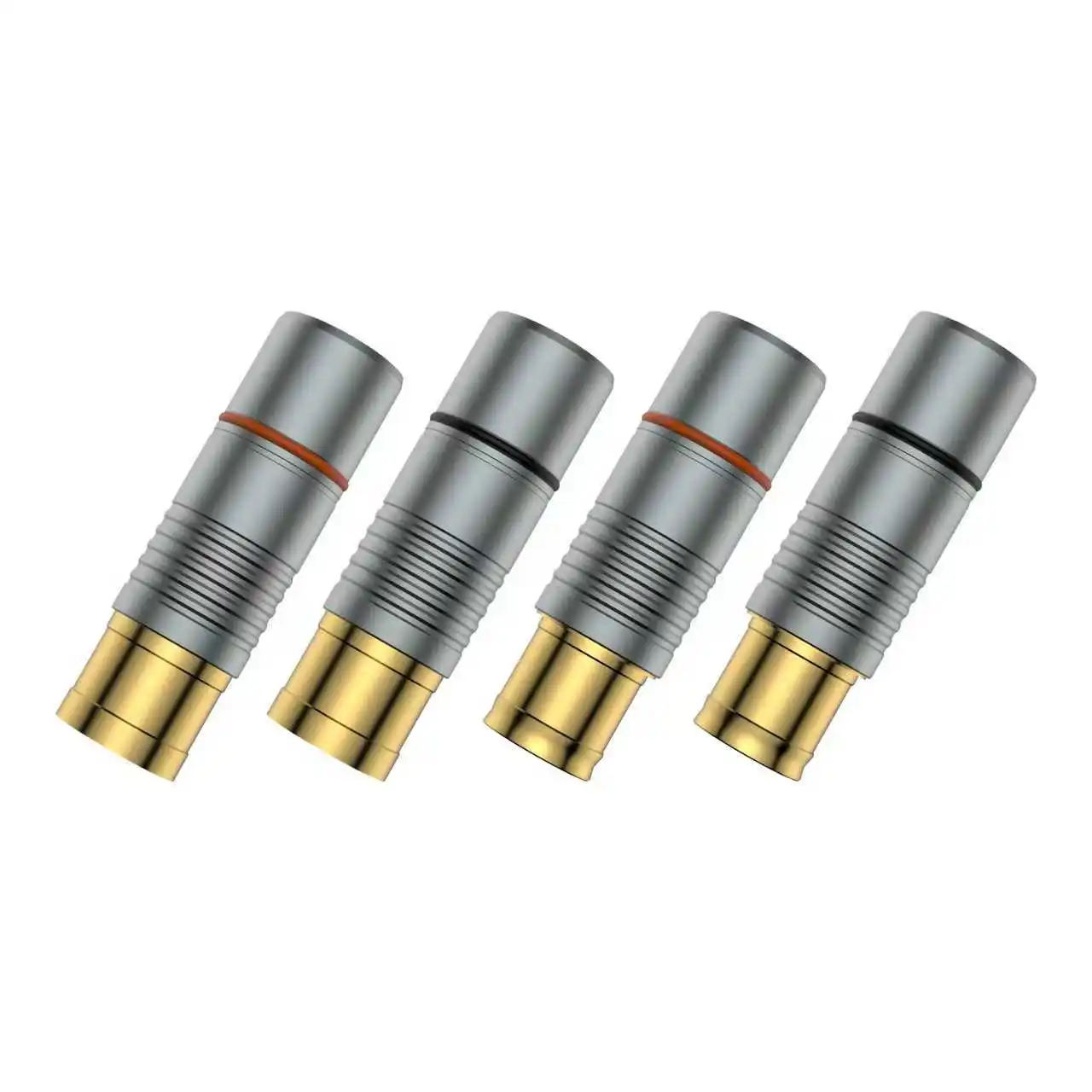 4Pcs Hi-End Gold/ Silver Plated Tellurium Copper Male Female XLR Connector Hifi Audio XLR Balance Plug  for VOODOO Cable