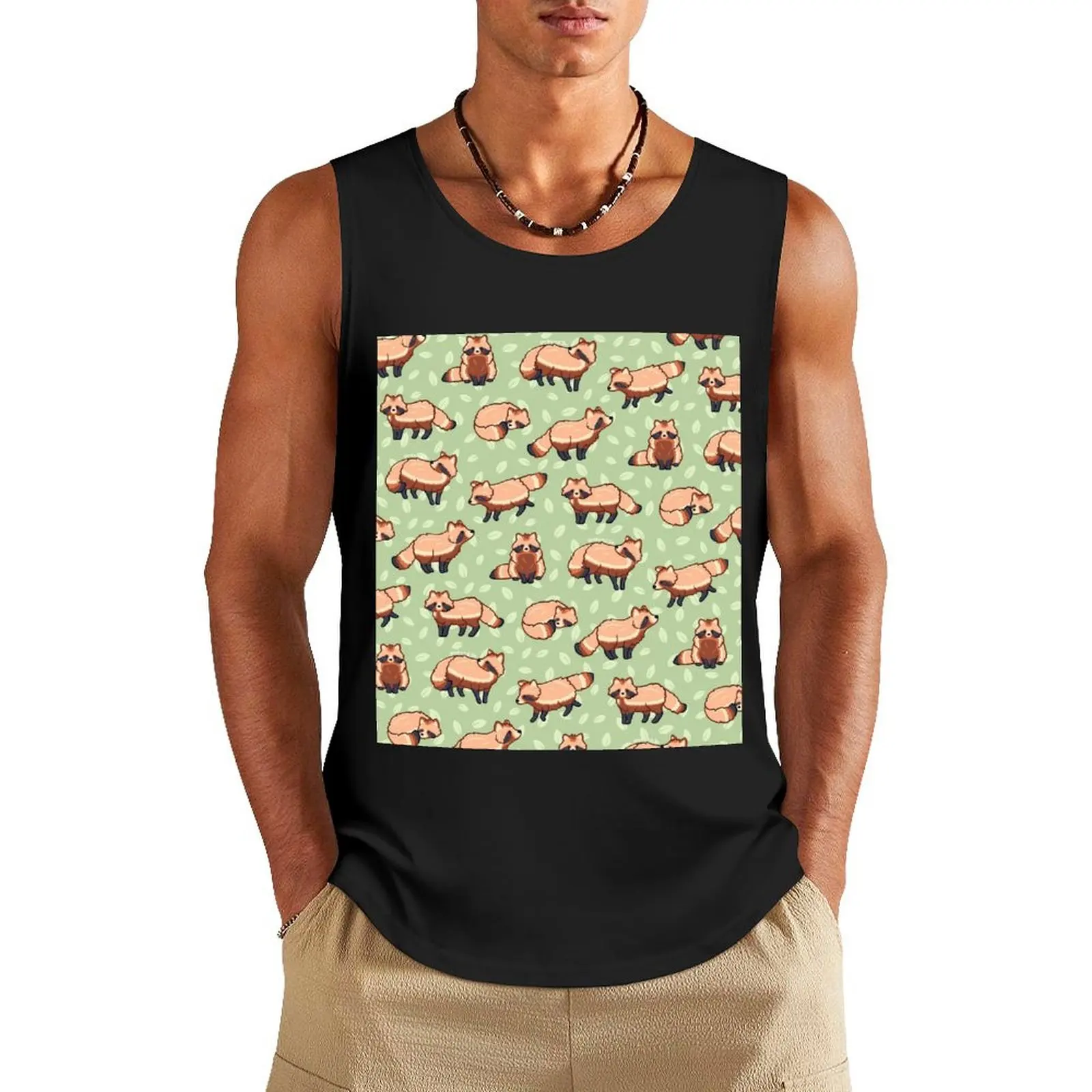 

Tanuki Tank Top summer clothes man 2025 gym accessories men t-shirt for man bodybuilding t shirt