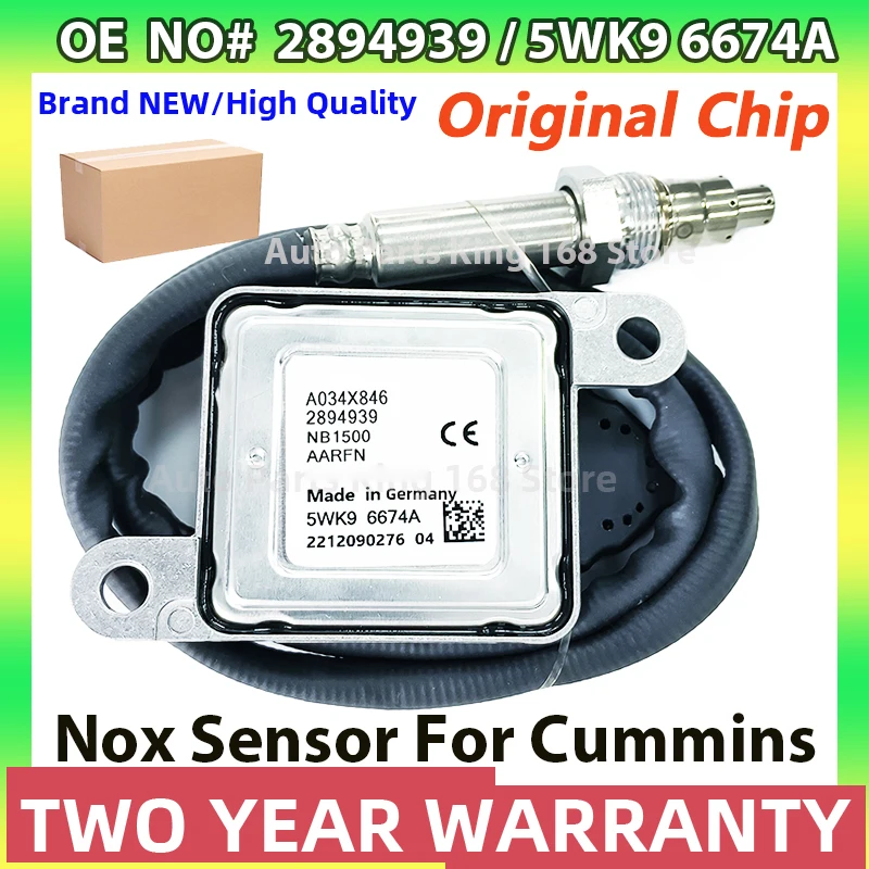 

5WK96674A 2894939 Оригинальный новый датчик NOx оксида азота для Cummins ISB ISX 12 В