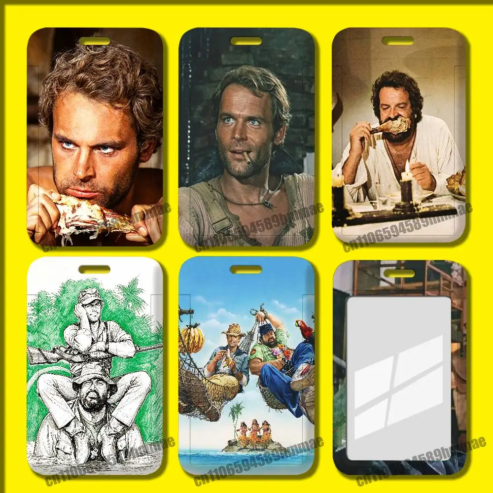 For Terence Hill Bud Spencer Employee ID Card Holder Office Badge Work Student Bank Credit Hard Holders Case Shell