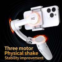 M2 Stabilizer New 360 Rotation Gimbal Selfie Stick Desktop tracking gimbal For Tiktok Iphone Xiaomi Smartphone live