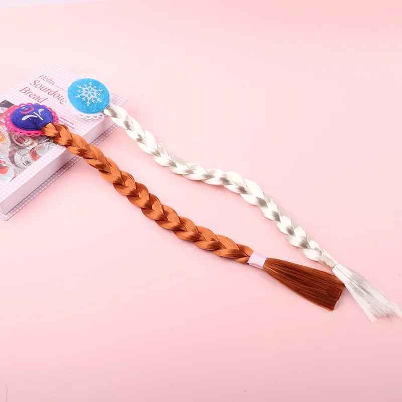 

Princess Elsa Braid Headband Hairpiece COS Wigs Elsa Anna Dress Up Set for Toddler Baby Girls Hairpin Party Wedding Birthday